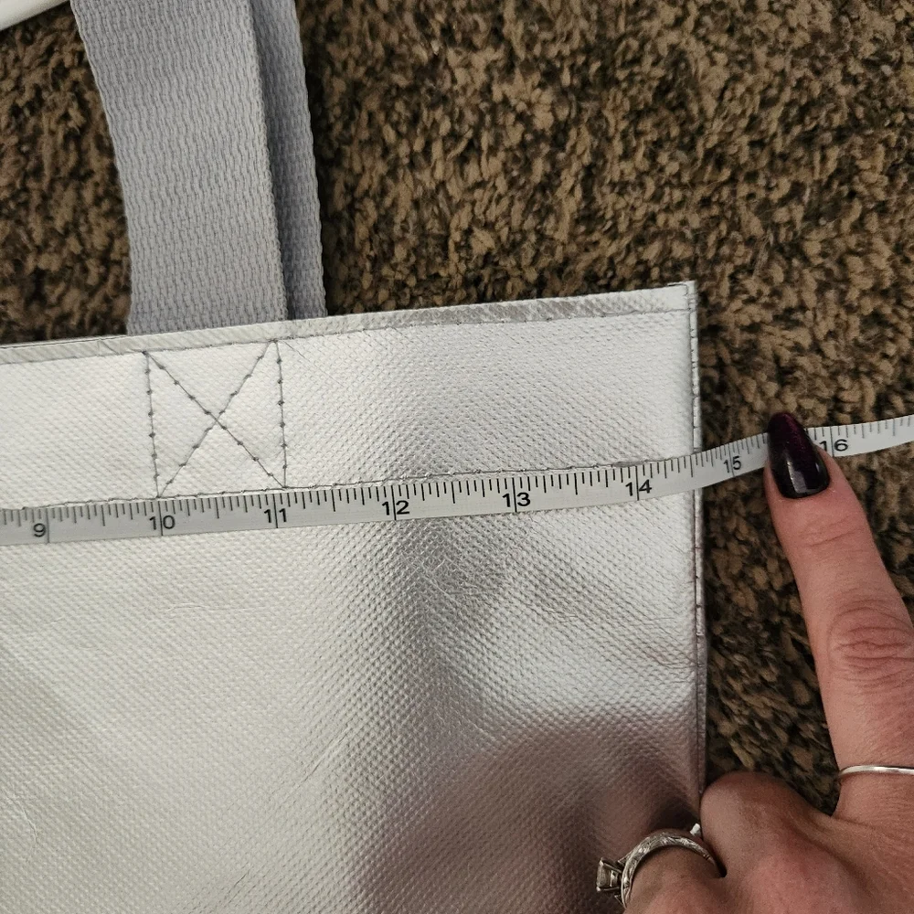 Athleta Silver Reusable Tote Bag